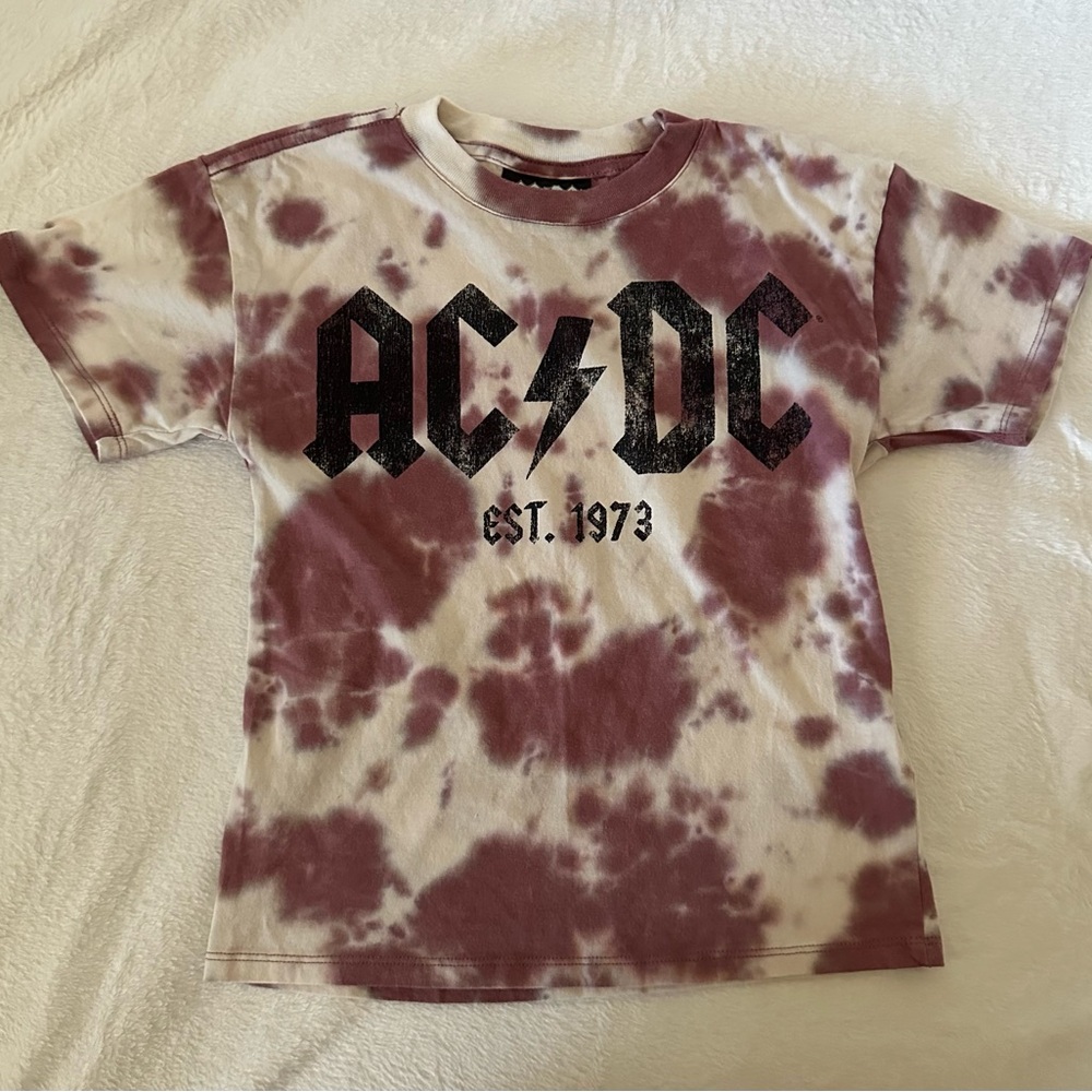 Kids tie dye AC/DC Cotton-On t-shirt